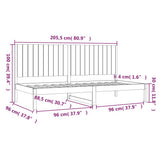 Day Bed without Mattress 90x200 cm Solid Wood Pine 3108066