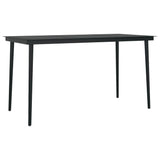 Garden Dining Set Black 3099422