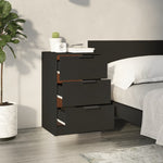 Bedside Cabinets 2 pcs Black 40x36x65 cm 811271