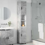 Bathroom Cabinet with Storage Concrete Grey 30 x 35 x 192 cm 883337