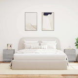 Bedside Cabinets with LED Lights 2 pcs Grey Sonoma Engineered Wood 836746