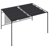 Gazebo with Retractable Roof 4x3x2.3 m Anthracite 180 g/m 313625