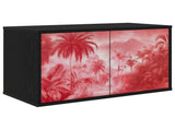 Wall-mounted TV Cabinet AACHEN 69 x 33 x 40 cm Black Oak 8007144