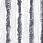 ZNTS Fly Curtain Grey and White 100x200 cm Chenille 377369