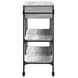 Kitchen Trolley Grey Sonoma 105x42x95 cm Engineered Wood 842379