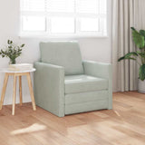 Sofa Bed Light Grey 74 x 77 x 81 cm Velvet 4106612