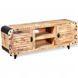 TV Cabinet Rough Mango Wood 120x30x50 cm 244009
