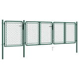 144444 Garden Gate Steel 400x75 cm Green