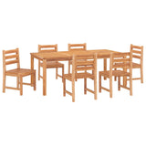 7 Piece Garden Dining Set Solid Wood Teak 3157191