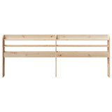 Headboard with Shelves 200 cm Solid Wood Pine 850938
