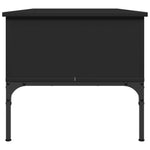 ZNTS Coffee Table Black 100x50x45 cm Engineered Wood and Metal 845411