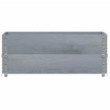 Garden Planter Grey 100x50 cm Solid Wood Pine 3295393