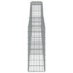 Arched Gabion Baskets 10 pcs 400x30x80/100 cm Galvanised Iron 3146861