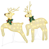 LED Reindeers 2 pcs Warm White Fabric 42012987