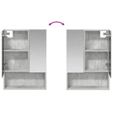 Bathroom Mirror Cabinet Concrete Grey 50 x 14.5 x 70 cm 889202