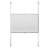 ZNTS Plisse Blind 100x200cm White Pleated Blind 240612