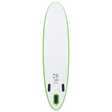 Inflatable Stand Up Paddleboard Set Green and White 92732