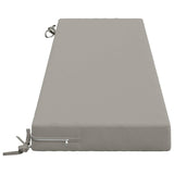 2-Piece Bench Cushions SOEST 2 pcs 100% Polyester Grey 949931