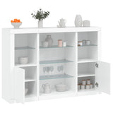 Sideboards with LED Lights 3 pcs White Engineered Wood 3209128