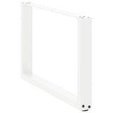 Coffee Table Legs U-Shaped 2 pcs White 60x cm Steel 4013161