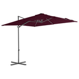 Cantilever Garden Parasol Bordeaux Red Fabric Large Tiltable 312308