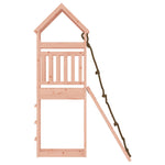 ZNTS Playhouse with Climbing Wall Solid Wood Douglas 3156899