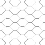 Hexagon Fence 1.6 x 25 m PVC Grey 42005551