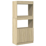 Highboard Sonoma Oak 63x33x140 cm Engineered Wood 855108