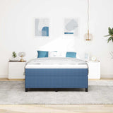Box Spring Bed Blue 140 x 200 cm Velvet 42006975