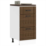 Kitchen Base Cabinet Lucca Brown Oak Engineered Wood 854237