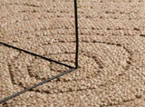 Area Rugs Moire Rectangular AGIRA Natural 150 x 80 cm Polyester 42022534