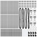 Fence Post Other 52 pcs Grey 3.2 x 3.2 x 120 cm Steel 3350134