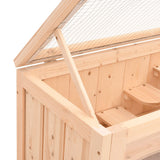 Hamster Cage 60x35.5x42 cm Solid Wood Fir 172378