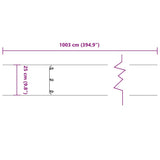 Lawn Edgings 10 pcs 25x103 cm Stainless Steel 860170