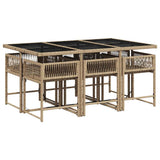 Garden Dining Set Mix beige, Light grey 3211452