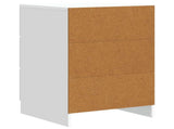 Bedside Cabinet White 43 x 41 x 63.5 cm Engineered Wood 895705
