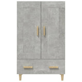 Highboard Concrete Grey 70x31x115 cm Engineered Wood 812568