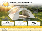 3-4 Man UK Outdoor Automatic Instant Double Layer Pop Up Camping Tent Waterproof 60418875