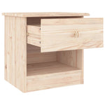 ZNTS Bedside Cabinet ALTA 41x35x41 cm Solid Wood Pine 353913