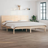 Bed Frame without Mattress 200x200 cm Solid Wood Pine 3104173
