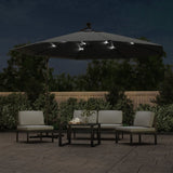 Cantilever Garden Parasol with LED Lights and Metal Pole 350 cm Anthracite 44525