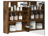 Bathroom Mirror Cabinet Smoked Oak 30 x 10.5 x 50 cm 889011