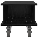 TV Stand Black Oak 37 x 35 x 35 cm Engineered Wood 891049