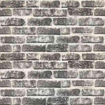 3D Wall Panels with Dark Grey Brick Design 10 pcs EPS 147200