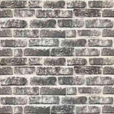 3D Wall Panels with Dark Grey Brick Design 10 pcs EPS 147200