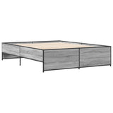 Bed Frame without Mattress Grey Sonoma 140x200 cm 3279890