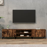 TV Cabinet Smoked Oak 180x31.5x40 cm Engineered Wood 816269
