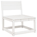 ZNTS 8 Piece Garden Lounge Set White Solid Wood Pine 3216941