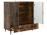 Sideboard Smoked Oak 66 x 34.5 x 95 cm Engineered Wood 894900