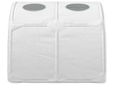 Bed Tunnel 2 pcs White 211 x 67.5 x 2 cm Polyester 893714